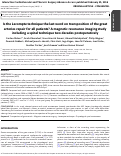 Cover page: Is the Lecompte technique the last word on transposition of the great arteries repair for all patients? A magnetic resonance imaging study including a spiral technique two decades postoperatively.