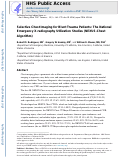 Cover page: Selective chest imaging for blunt trauma patients: The national emergency X-ray utilization studies (NEXUS-chest algorithm)