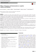 Cover page: Effects of tolcapone and bromocriptine on cognitive stability and flexibility