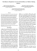 Cover page: The Influence of Reputation Concerns and Social Biases on Children’s SharingBehavior