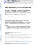 Cover page: Ultrafast Sample placement on Existing tRees (UShER) enables real-time phylogenetics for the SARS-CoV-2 pandemic