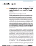 Cover page: Developing a novel parameter-free optimization framework for flood routing