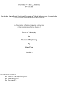 Cover page: Developing Agent-Based Distributed Cooperative Vehicle-Infrastructure Systems in the Connected and Automated Vehicle Environment