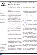 Cover page: Suicide, overdose and worker exit in a cohort of Michigan autoworkers
