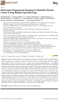 Cover page: Molecular Fingerprint Imaging to Identify Dental Caries Using Raman Spectroscopy