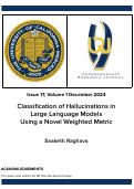 Cover page: Classification of Hallucinations in  Large Language Models  Using a Novel Weighted Metric