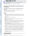 Cover page: Association of Visual Field Pattern Reversal with Paracentral Visual Field Loss