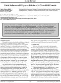 Cover page: Fatal Influenza B Myocarditis in a 34-Year-Old Female