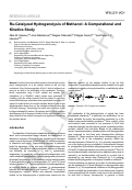 Cover page: Ru‐Catalyzed Hydrogenolysis of Methanol: A Computational and Kinetics Study