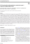 Cover page: GP120 and tenofovir alafenamide alter cannabinoid receptor 1 expression in hippocampus of mice