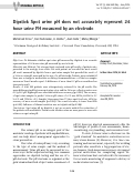 Cover page: Dipstick Spot urine pH does not accurately represent 24 hour urine PH measured by an electrode