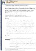 Cover page: Traumatic brain injury induces macrophage subsets in the brain.