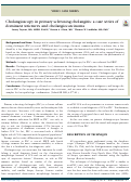 Cover page: Cholangioscopy in primary sclerosing cholangitis: a case series of dominant strictures and cholangiocarcinoma