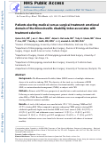 Cover page: Patients electing medical vs surgical treatment: emotional domain of the Rhinosinusitis Disability Index associates with treatment selection