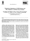 Cover page: Temperature dependence of 4f PES features and hole occupancy in yterbium heavy fermions