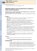 Cover page: Differential Adoption of Laser Prostatectomy for Treatment of Benign Prostatic Hyperplasia