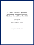 Cover page: A Conflict of Interests: Revisiting Development Assistance Committee Members’ Tied Aid Policy Post 2001