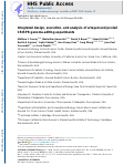 Cover page: Integrated design, execution, and analysis of arrayed and pooled CRISPR genome-editing experiments