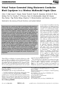 Cover page: Virtual Texture Generated Using Elastomeric Conductive Block Copolymer in a Wireless Multimodal Haptic Glove