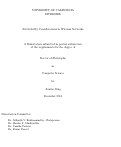 Cover page: Survivability Considerations in Wireless Networks