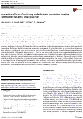 Cover page: Interactive effects of herbivory and substrate orientation on algal community dynamics on a coral reef