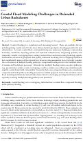 Cover page of Coastal Flood Modeling Challenges in Defended Urban Backshores