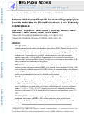 Cover page: Ferumoxytol-enhanced magnetic resonance angiography is a feasible method for the clinical evaluation of lower extremity arterial disease.