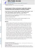 Cover page: Pooled analysis of three randomized, double‐blind, placebo controlled trials with rimonabant for smoking cessation