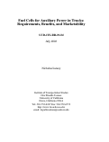 Cover page: Fuel Cells for Auxiliary Power in Trucks: Requirements, Benefits and Marketability