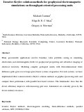 Cover page: Iterative Krylov solution methods for geophysical electromagnetic simulations on throughput-oriented processing units