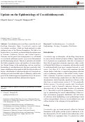 Cover page: Update on the Epidemiology of Coccidioidomycosis