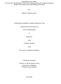 Cover page: Storytelling Comes Alive: Preschoolers’ Development of Narrative Comprehension and Academic Language Within a Participatory Oral Storytelling Intervention