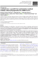 Cover page: matOptimize: a parallel tree optimization method enables online phylogenetics for SARS-CoV-2