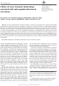 Cover page: Cluster of cases of massive hemorrhage associated with anticoagulant detection in race horses.