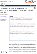 Cover page: Shift in house price estimates during COVID-19 reveals effect of crisis on collective speculation