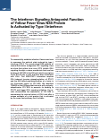 Cover page: The Interferon Signaling Antagonist Function of Yellow Fever Virus NS5 Protein Is Activated by Type I Interferon