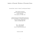 Cover page: Analysis of Transient Thickness of Pneumatic Foams