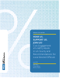 Cover page: Civic Engagement of LGBTQ Adults in LA County and Recommendations for Local Elected Officials