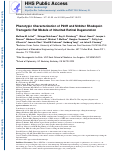 Cover page: Phenotypic characterization of P23H and S334ter rhodopsin transgenic rat models of inherited retinal degeneration