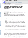 Cover page: Anthropometric measures of obesity and renal artery calcification: Results from the Multi-Ethnic Study of Atherosclerosis