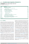 Cover page: 5.14 The Stable Isotopic Composition of Atmospheric O2