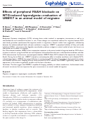 Cover page: Effects of peripheral FAAH blockade on NTG-induced hyperalgesia—evaluation of URB937 in an animal model of migraine