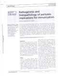 Cover page: Pathogenesis and histopathology of pertussis: implications for immunization