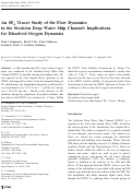Cover page: An SF6 Tracer Study of the Flow Dynamics in the Stockton Deep Water Ship Channel: Implications for Dissolved Oxygen Dynamics