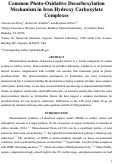 Cover page: Common Photo-oxidative Decarboxylation Mechanism in Iron Hydroxy Carboxylate Complexes