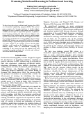 Cover page: Promoting Model-based Reasoning in Problem-based Learning