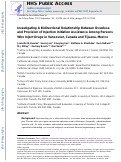 Cover page: Investigating a bidirectional relationship between overdose and provision of injection initiation assistance among persons who inject drugs in Vancouver, Canada and Tijuana, Mexico