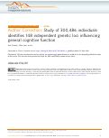 Cover page: Author Correction: Study of 300,486 individuals identifies 148 independent genetic loci influencing general cognitive function