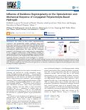 Cover page: Influence of Backbone Regioregularity on the Optoelectronic and Mechanical Response of Conjugated Polyelectrolyte-Based Hydrogels