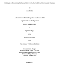 Cover page: Challenges of Evaluating the Causal Effects of Early Child Development Programs